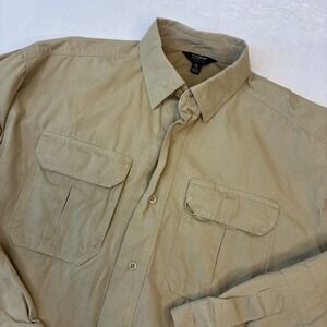 Blackhawk Tactical Shirt Men XL Khaki Warrior Wear ITS Integrated Tourniquet Tan